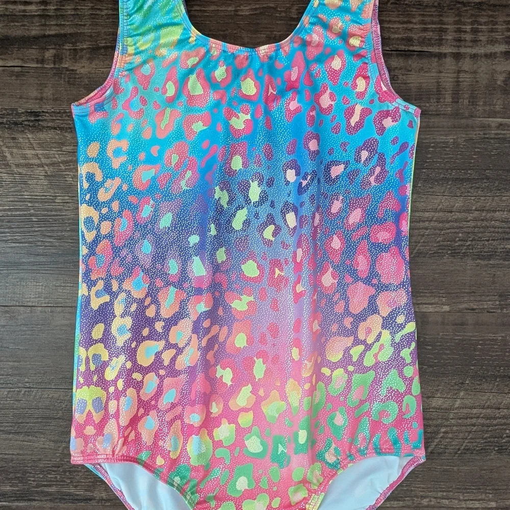 Rainbow Leopard Leotard